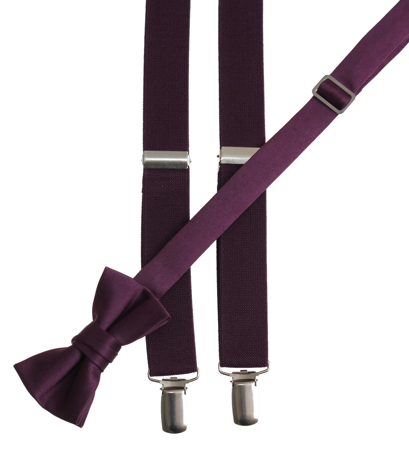 Kids Colored Suspender and Matching Bow Tie Sets 50 Colors