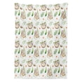 thumbnail image 3 of Ambesonne Sloth Tablecloth Rectangular Table Cover, Mother and Flowers, 60"x84", Pale Brown Green, 3 of 4