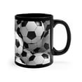thumbnail image 3 of taza de ceramica, color negro, 11 onzas, regalo, pelotas, diseño, futbol, 3 of 4