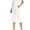 White plus size capri pants with pockets a1, variant on Cagogo Women's Plus Size Capri Pants Elastic Waist with Pockets Casual Solid Loose Capri Pants Summer Cropped Palazzo Trousers for Vacation Beach Work Lounge, Blue S
