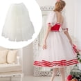 thumbnail image 6 of yuksok Women's Petticoat Elastic Waist Half Slip for Cosplay Ballet Dance Halloween White, 6 of 8