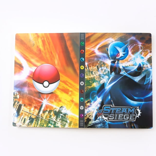 Álbum de tarjetas grandes de Pokémon para niños, carpeta Carpeta de Pikachu, Charizard, soporte para libros y mapas coleccionables, regalo de juguetes, 9 bolsillos, 432 Fivean unisex