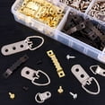 thumbnail image 4 of 415 Piezas 7 Modelos Kit de Soporte para Cuadros Clips para Marco de Acero Inoxidable Ganchos para Colgar Cuadros Gancho para Espejo Colgante Colgador para Cuadros de Pared Surtido, 4 of 5