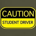 thumbnail image 3 of CafePress - CAUTION Student Driver Dark T Shirt - Men's Classic Graphic Cotton T-Shirt, 3 of 4