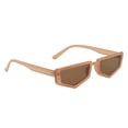 thumbnail image 1 of Prettyia Sunglass Mujer Retro Plástico Irregular Marco Gafas Sombras Marco marron jinwen Gafas de sol rectangulares para mujer, 1 of 5