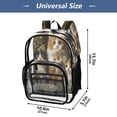 thumbnail image 2 of ALAZA Clear Backpack Cute Cats in Garden PVC Transparent BookBag, 2 of 7