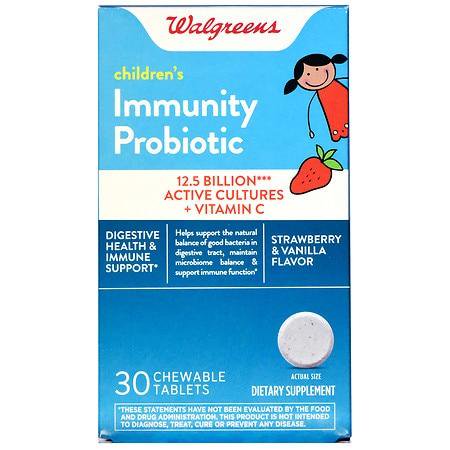 Walgreens Childrens Immunity Probiotic Strawberry and Vanilla 30.0ea