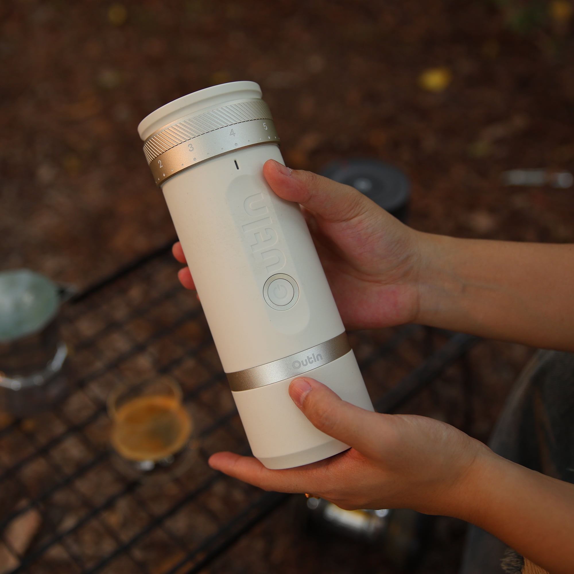 OutIn Fino Coffee Grinder (Sandstone White)