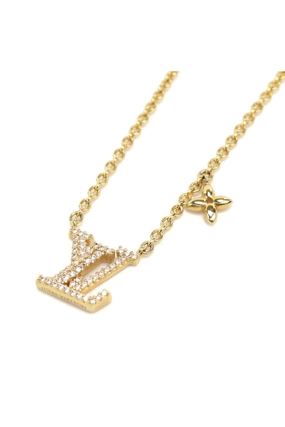 Pre-Owned LOUIS VUITTON Louis Vuitton Necklace M00596 LV Iconic Women's Gold