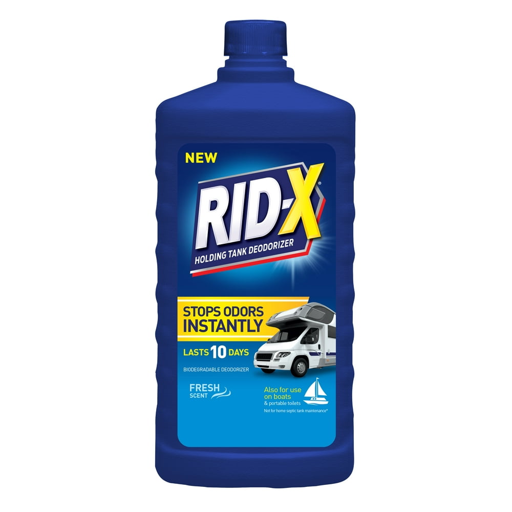 Rid-X RV Toilet Treatment Tank Deodorizer Liquid 24oz, Biodegradable Can You Use Ridex In Rv Black Tank