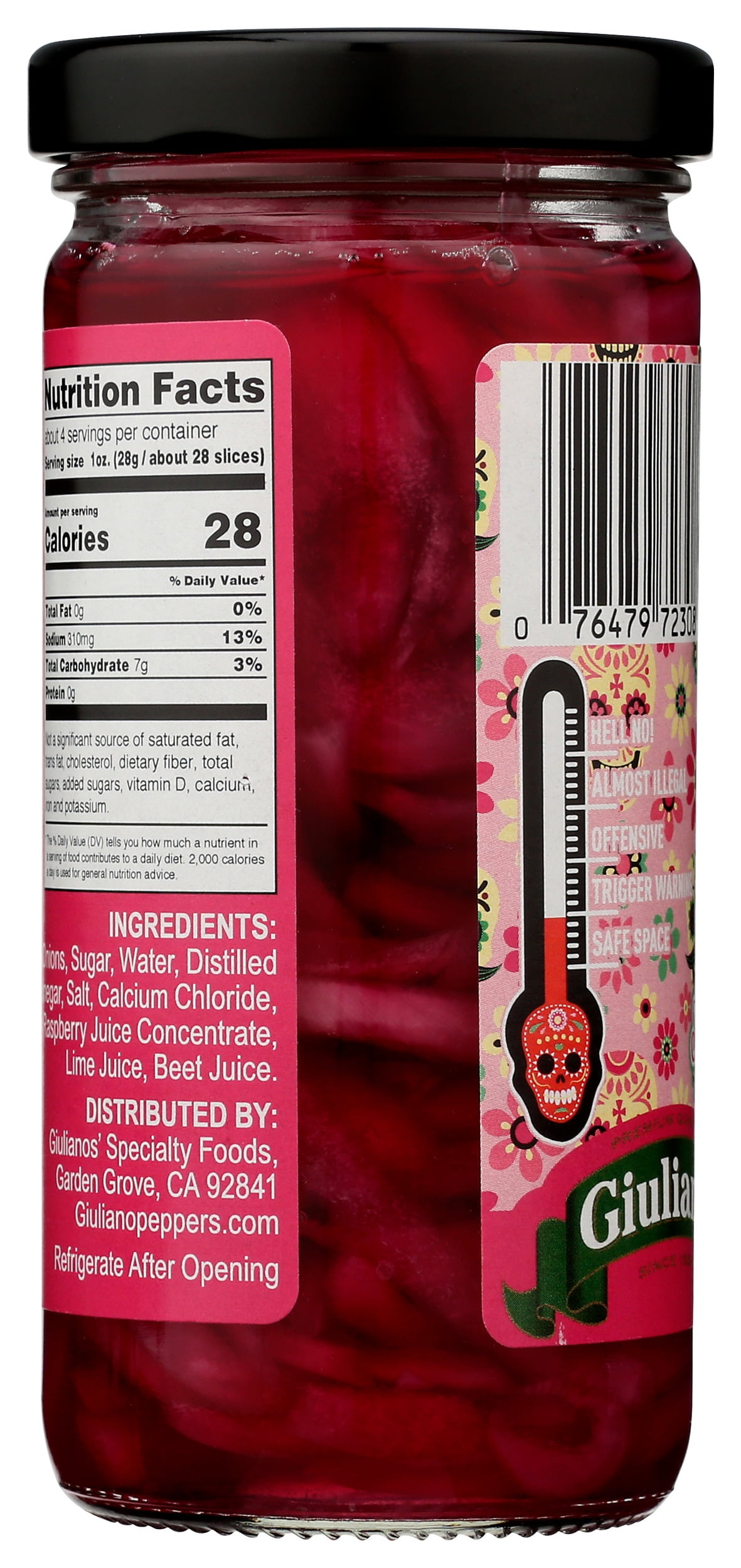 Pack of 6, Broken Taco Lime Pickled Onions, 8 oz