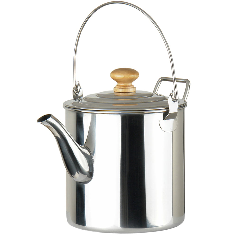 3L Stainless Steel Whistling Coffee Tea Water Kettle for Camping Hiking Fishing 