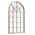 thumbnail image 4 of Antique Pewter Frame Arched Windowpane Accent Mirror by Manor Park, 4 of 7