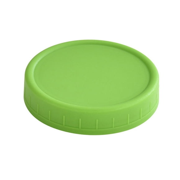 1PC Wide Mouth Plastic Mason Jar Lids Unlined White Ribbed Lids 86mm