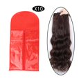 thumbnail image 3 of 10 bolsas de almacenamiento para extensiones de cabello, almacenamiento de postizos para tienda de salón, diario rojo Colcomx Bolsa de almacenamiento de peluca, 3 of 8