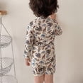 thumbnail image 6 of LYMAYTER 6M-8Y Baby Boy One Piece Swimwear Long Sleeve Quick Dry Print Comfortable for Swimsuits, 6 of 8