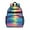 Colorful Striped Pattern, variant on Blue Tie Dye Spiral Pattern Backpack for School,Cute School Bag,Schoolbag with Adjustable Shoulder Straps & Padded Back,15.25"x11.5"x5.25"