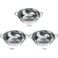 FCThick Stainless Steel Shabu Hot Pot for Induction Cooktop Gas Stove