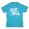 thumbnail image 1 of Tees2urdoor Doodle Baseball T-Shirt, Adult Medium, Blue, 1 of 4