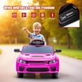 thumbnail image 5 of COCLUB 12V Dodge Licensed Toddler Electric Car for Kids, Ride-On Toys with Parent Remote Control, Bluetooth® & LED Dashboard – ASTM Certified for Boys & Girls Ages 3-4, Pink, 5 of 7