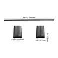 thumbnail image 3 of KFFKFF Privacy Slats with Bottom Lock, Dual-Wall Vertical Slats for Chain-Link Fencing, Dense HDPE Slats Perfectly Suited for 6' Tall Fences in Gardens, Farms, and Sports Fields (Black), 3 of 9