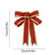 thumbnail image 3 of Adornos colgantes de lazo con purpurina de Navidad | Material de la tela - Rojo Plata Oro | Adorno versátil para árboles, ventanas, arcos | Acento festivo llamativo | Paquete de 2 15x15cm, 3 of 7