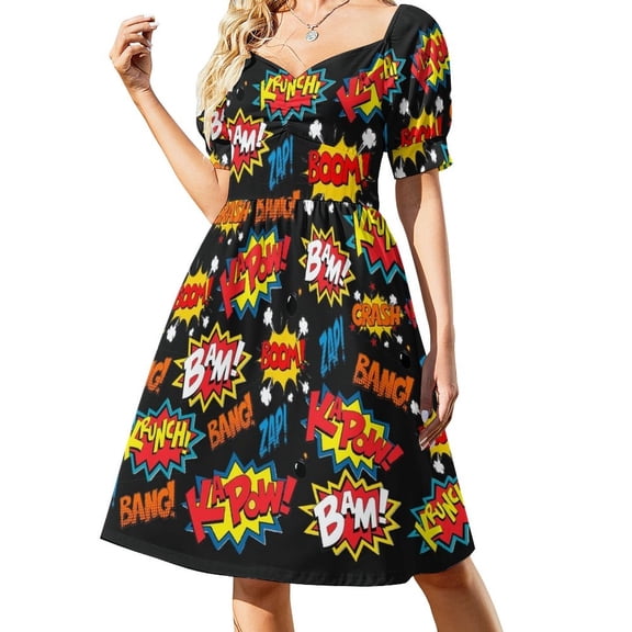 Comic Book Explosion Dress Woman's evening dress summer dress womens 2024 dresses for prom women clothes