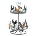thumbnail image 1 of Home Decor 10017558 Rooster 2 Tier Countertop Rack, 1 of 2