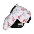 thumbnail image 3 of Naloa Red Squirrel And Blue Rabbit Baby Car Seat Cover, Breathable Baby Carrier Cover, Multiuse Baby Carrier Cover & Nursing Breastfeeding Cover, 3 of 9
