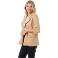 thumbnail image 6 of MixMatchy Women's Roll Up Sleeve Buttonless Stretchy Open Blazer, 6 of 7