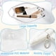 thumbnail image 3 of Juego de bolsas de maquillaje transparentes, bolsa de viaje para cosméticos transparente de 2 piezas, protector solar de plástico impermeable transparente de PVC grande aprobado, 3 of 5