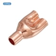thumbnail image 3 of Uxcell Tee Y Type Copper Fitting Welding Joint Split Union Intersection 8mm or 5/16 ID 3 Pack, 3 of 4