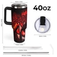 thumbnail image 3 of Geometry Dash 40 Oz Tumbler with Handle And Straw, Stainless Steel Double Wall Vacuum Insulated Coffee Cup Travel Mug for Gym, Outdoors, Commute, Work, 3 of 8