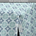 thumbnail image 4 of Moroccan Dog Crate Cover, Repetitive Mediterranean Inspired Sea Tones Simplistic Illustration, Easy to Use Pet Kennel Cover Small Dogs Puppies Kittens, 7 Sizes, Pale Teal Dark Sky Blue, by Ambesonne, 4 of 6
