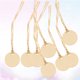 thumbnail image 4 of 50 placas colgantes de regalo redondas para decoración de botellas de vino (beige), 4 of 8