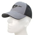 thumbnail image 2 of Ford Mustang Logo Sandwich Bill Gray Front Black Baseball Hat, 2 of 3