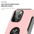thumbnail image 3 of JTCASES for iPhone 15 Pro Max Case, Car Mount Bracket 2-layer Hybird Shockproof PC TPU Anti-fall Slim Fit Lightweight Magnetic Cover for iPhone 15 Pro Max（6.7" 2023) - Rosegold, 3 of 7