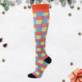 thumbnail image 2 of FhsagQ Socks Socks for Men Set with Robe Exercise Stress Socks Elastic Socks Running Skipping Compression Socks Stockings Jacquard Calf Socks Socks for Men 2 Piece Strappy Brick Red S, 2 of 3