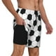 thumbnail image 2 of Balery Soccer Ball Bañador para hombre, shorts de playa de secado rápido con entrepierna y forro de compresión-Small, 2 of 6