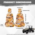 thumbnail image 7 of KUIFORTI Orange Camouflage UTV Seat Covers Seats Cover with Headrest Covers Polyester All-Season Protection Outdoor Seat Cover Set for Yamaha Rhino 700 660 450 2004-2021, 7 of 7