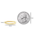 thumbnail image 3 of 14K Yellow Gold Twisted Cable Stack Band Rings for Women - in 1.75mm and 2.50mm Band Thickness - Assorted Ring Sizes, 3 of 5