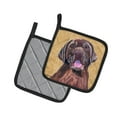 thumbnail image 2 of Carolines Treasures SC9127PTHD Labrador Wipe your Paws Pair of Pot Holders, 7.5HX7.5W, multicolor, 2 of 2
