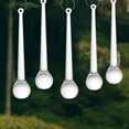 thumbnail image 6 of QHUDLV 6 Pcs Christmas Tree Ornaments,Clear Acrylic Hanging Teardrop Ornaments,Crystal Chandelier Drop Pendant Decorations for Christmas Tree Winter Party Supplies, 6 of 9