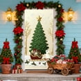 thumbnail image 6 of Mecorevxz Christmas Door Cover Christmas Decorations Xmas Large Photography Background Banner Porch Sign for Winter Indoor Outside Front Door Banner Farmhouse Party Supplies 2.9 x 5.9 Feet（D）, 6 of 7