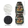 thumbnail image 6 of Kuiaobaty 2 Pack Car Front Seat Covers Vehicle Seat Covers Tribal Highland Cattle Cow Sunflower Pattern Car Seat Protector Automotive Accessories Decoration Fit for Most Car Sedan Van Truck, 6 of 7