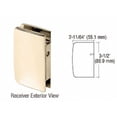 thumbnail image 2 of CRL 701CBR Polished Brass Glass Swinging Door Lock Receiver for 700CBR, 2 of 3
