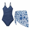 thumbnail image 4 of Girls Swimsuit Size 7 Rash Guard Bikini Set Adjustable Straps Tankini 3 Piece Tropical Floral Girls Bathing Suit&nbsp;size 6, 4 of 6