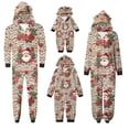 thumbnail image 5 of Penkiiy Family Matching Christmas Pajamas Set One Piece Striped Hooded Sleepwear Santa Claus Elf Onesie Outfit 12 Months Yellow, 5 of 5