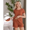 thumbnail image 2 of Ekouaer Women Maternity Nursing Set 2 PCS Postpartum Pajamas Breastfeeding Labor Delivery Pregnancy Pjs, 2 of 6