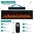 thumbnail image 7 of Electric Fire Place Heater for the Wall Mount, Living Room by Naomi Home - Black-Color:9 Flame Colors,Size:40 inches, 7 of 7